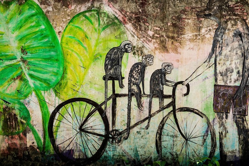 Graffiti, Street Art, Tonsai Beach, Ton Sai Bay, Ao Nang, Krabi, Thailand