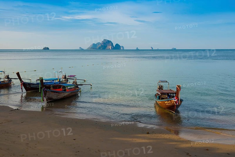 Longtail boat, Ao Nang Beach, Ao Nang, Krabi, Thailand