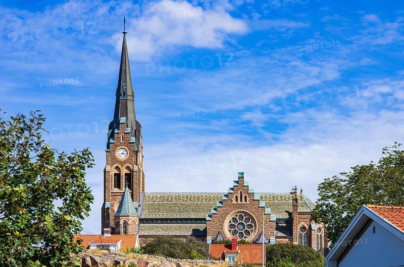 The church of Lysekil (Lysekils Kyrka) on Rosviksberg, Lysekil, Bohuslän, Västra Götalands län, Sweden, Scandinavia