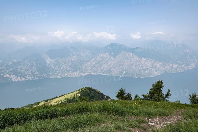 View of Lake Garda from Monte Baldo, Veneto, Italy