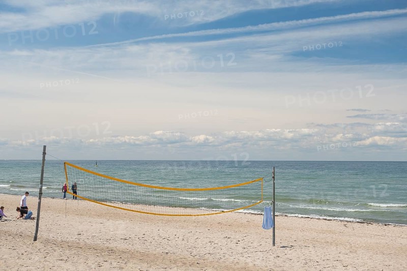 Natural sandy beach, Baltic resort Rerik, Baltic Sea, Rostock district, Mecklenburg-Western Pomerania, Germany
