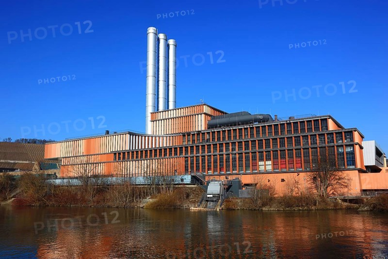 Combined heat and power plant Würzburg is a combined heat and power plant operated by Würzburger Versorgungs- und Verkehrs-GmbH on the banks of the River Main. Originally built in the early 1950s, the coal-fired power plant was converted into a natural gas-fired combined cycle power plant in 2003, Würzburg, Lower Franconia, Bavaria, Germany