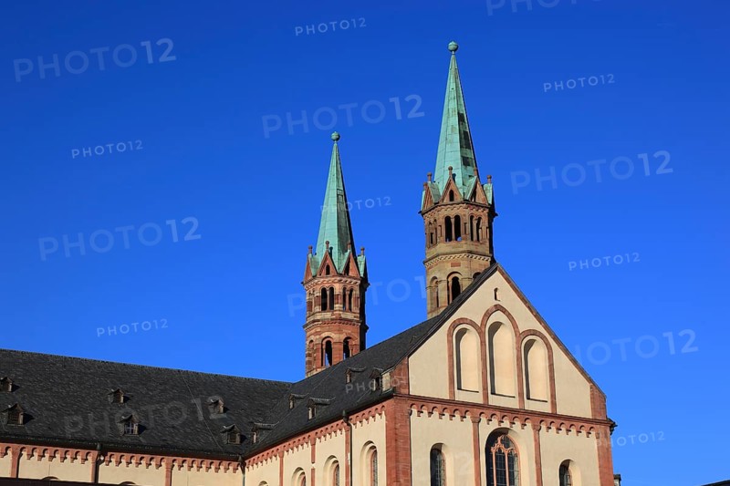East view of St Kilian's Cathedral in Würzburg, Lower Franconia, Bavaria, Germany