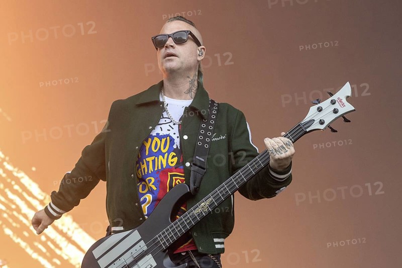 Johnny Christ, bass player, Avenged Sevenfold, progressive metal band, USA, live open air at the Citadel Music Festival, 21.06.2025, Zitadelle Spandau, Berlin, Germany < english> Avenged Sevenfold, progressive metal band, USA, live open air at the Citadel Music Festival, June 21, 2025, Spandau Citadel, Berlin, Germany