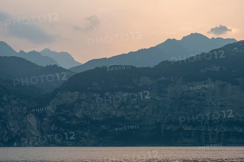 Sunset on Lake Garda, Malcesine, Italy