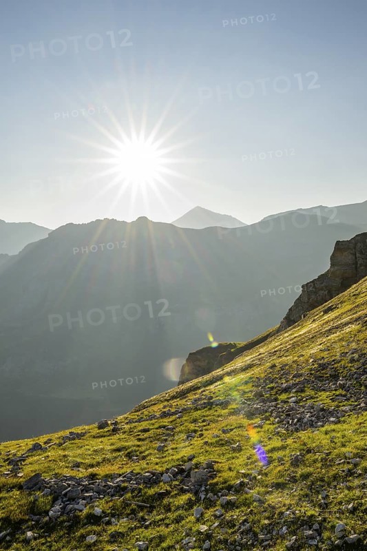 Sunrise in the Mountains at Hochalpenstraße, Pinzgau, Salzburg, Austria