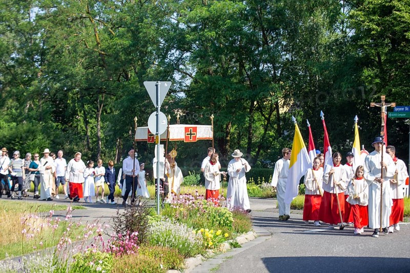 Corpus Christi procession in Schifferstadt (Palatinate)