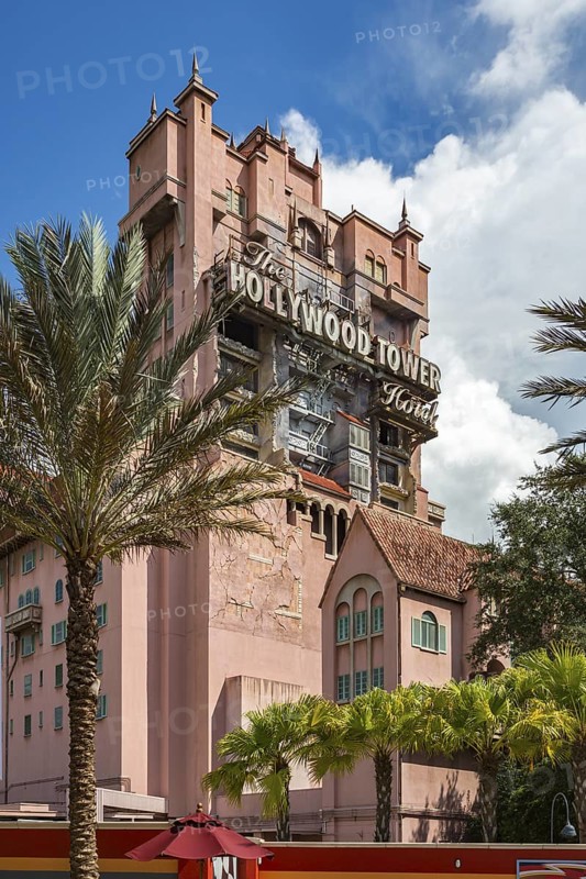 The Twilight Zone Tower of Terror Hollywood Tower Hotel in Disney's Hollywood Studios theme park, Orlando, Florida