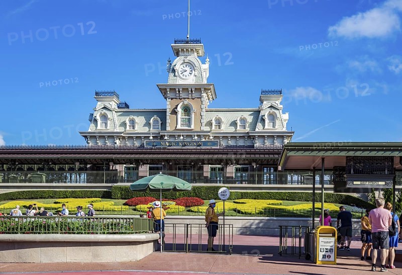 Entrance to the Magic Kingdom at Walt Disney World, Orlando, Florida