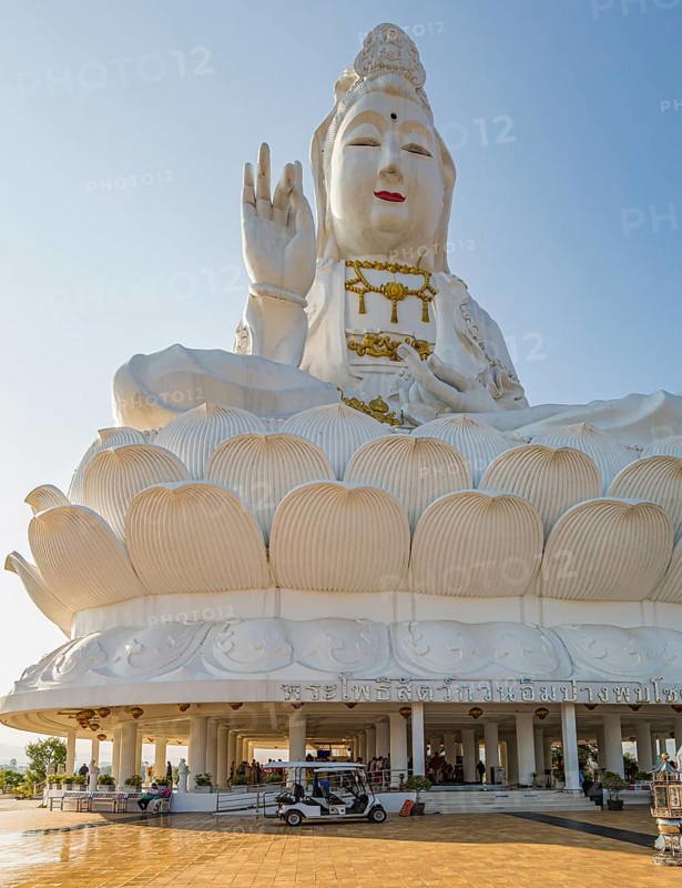 Guan Yin (Goddess of Mercy) statue at Wat Huay Pla Kang Temple in Chiang Rai province of Northern Thailand