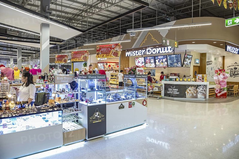 Mister Donut shop located in the Big C Supercenter in Chiang Rai, Thailand