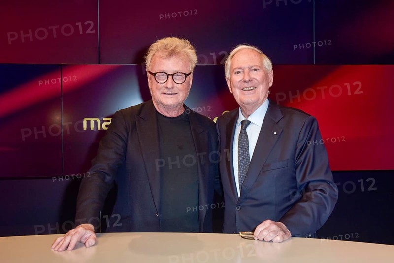 Hans-Ulrich Joerges (columnist and journalist), Roland Berger (management and political consultant), on the ARD talk show maischberger in the Berlin Adlershof studio. Berlin, 17.06.2025