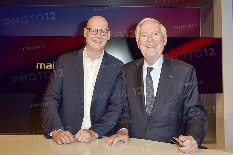Matthias Deiss (Deputy Head of the ARD Capital Studio), Roland Berger (management and political consultant), on the ARD talk show maischberger in the Berlin Adlershof studio. Berlin, 17.06.2025
