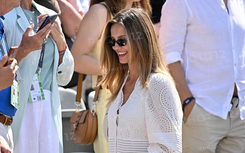 Nicola Cavanis, girlfriend of Mats Hummels, grandstand, tennis, ATP 250, BOSS Open 2025, Stuttgart, Baden-Württemberg, Germany