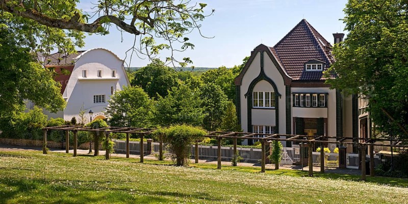 Large Glückert House and Behrens House, Mathildenhöhe Artists' Colony, UNESCO World Heritage Site, Darmstadt, Hesse, Germany