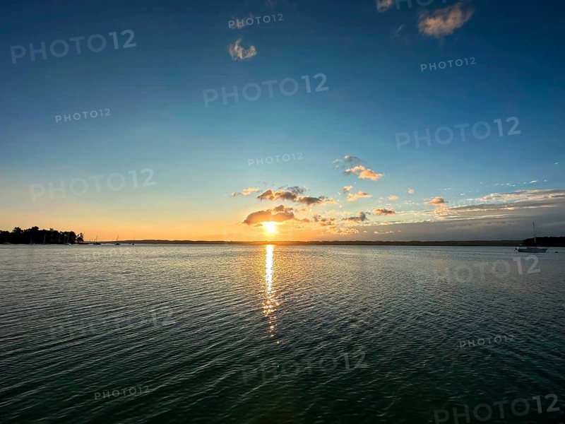 Evening atmosphere, Lake Starnberg, Bavaria, Germany
