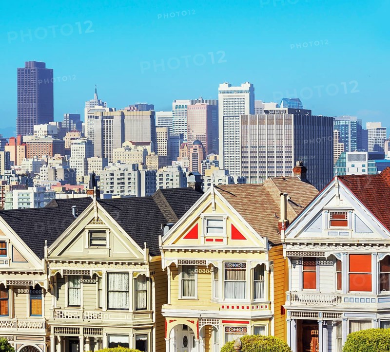The Painted Ladies, Alamo Square, San Francisco, California, USA