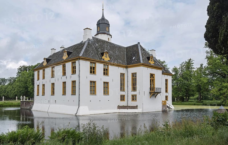 Fraeylemaborg Castle is located on a country estate in Slochteren, province of Groningen, Netherlands