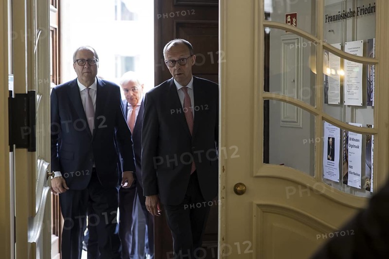 Friedrich Merz (Chancellor of the Federal Republic of Germany) attends the award ceremony for the German National Prize 2025 in Französische Friedrichstadtkirche, Berlin, on 10 June 2025
