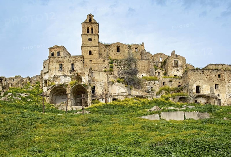 Ghost town of Craco, Basilicata, Italy