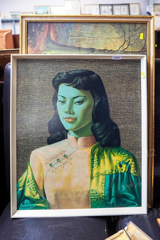 Miss Wong by Tretchikoff, Boots picture at auction, England, UK c 1960s