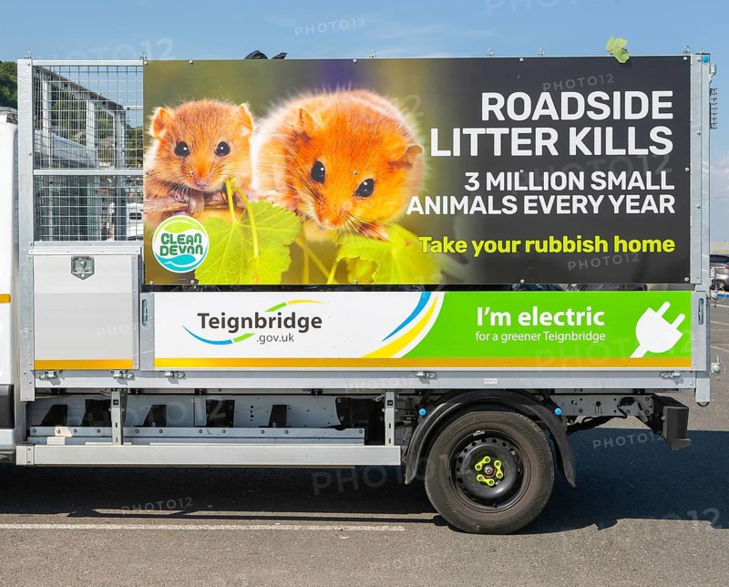 Roadside Litter Kills 3 million small animals every year, take your rubbish home, Teignmouth, Devon, England, UK