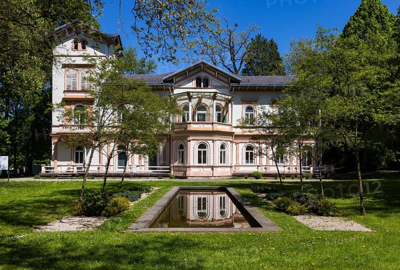 Rablvilla in the spa gardens, spa town, Bad Hall, Traunviertel, Upper Austria, Austria