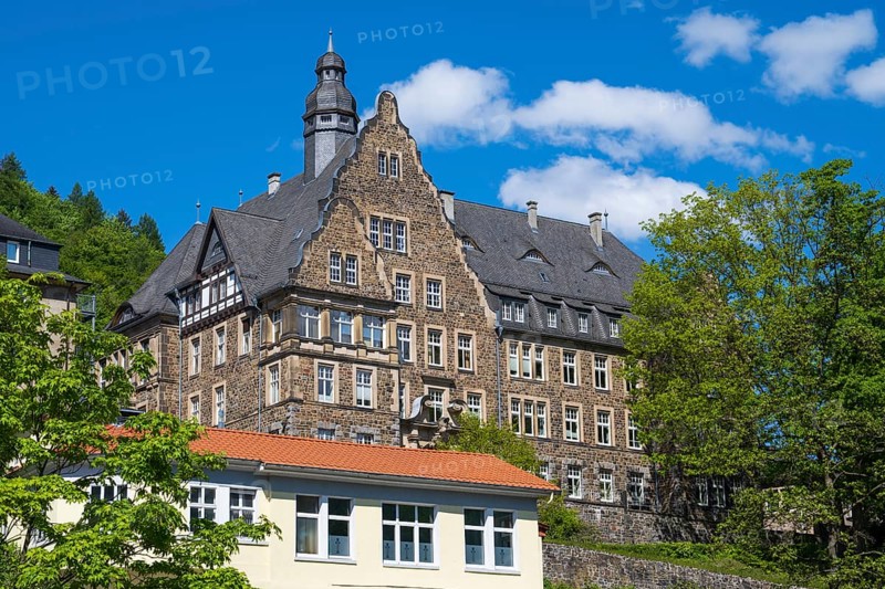 Old District Hall, Altena, Sauerland, Westphalia, North Rhine-Westphalia, Germany