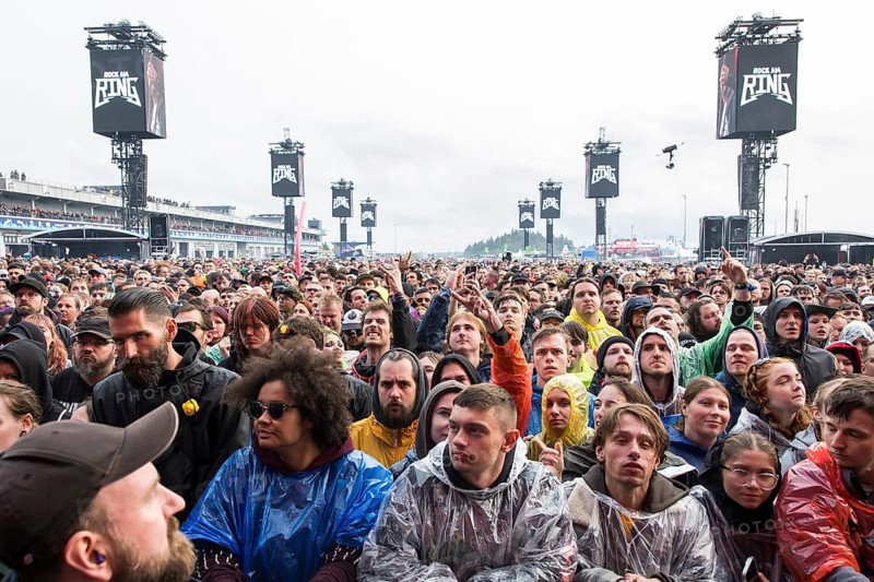 Festival visitors at the Rock am Ring Festival on Friday, Nürburgring race track race track, 07.06.2025