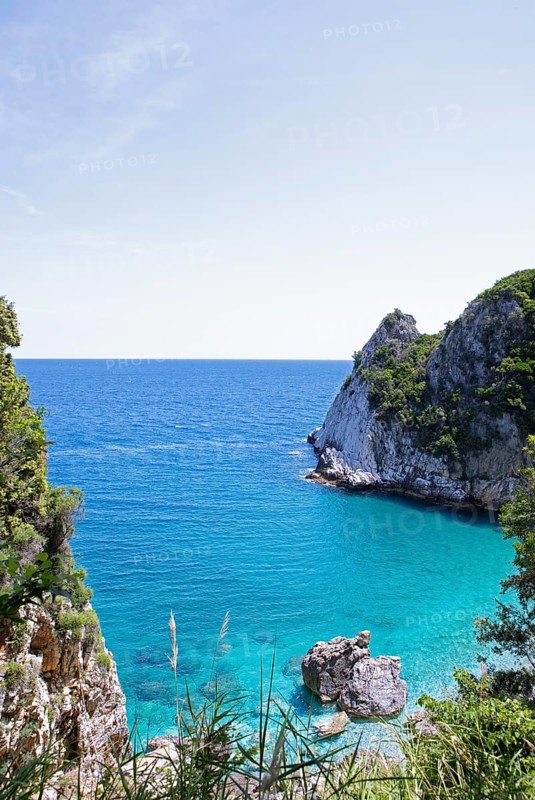 Fakistra Beach on the Aegean Sea, Pelion Peninsula, Thessaly, Greece