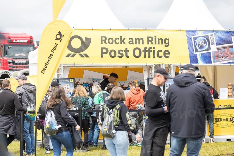 Deutsche Post Post Office at the Rock am Ring Festival on Friday, Nürburgring race track race track, 06/06/2025