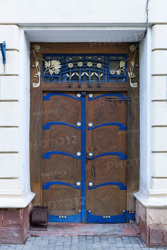 Art nouveau door around 1900, Chernowicz, Ukraine