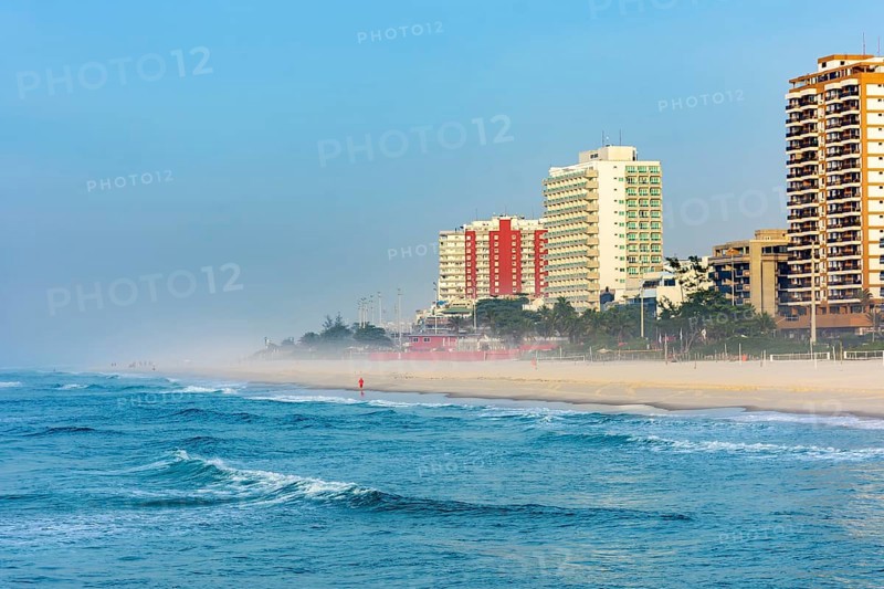 Beutiful morning at Barra da Tijuca beach in Rio de Janeiro, Barra da Tijuca beach, Rio de Janeiro, Rio de Janeiro, Brazil