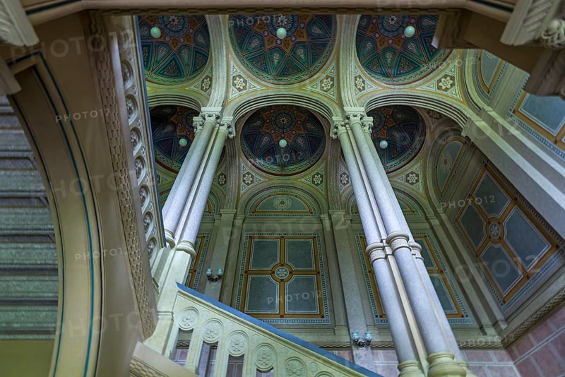 Staircase of the National Yuri Fedkovych University, founded in 1875, Czernowicz, Ukraine