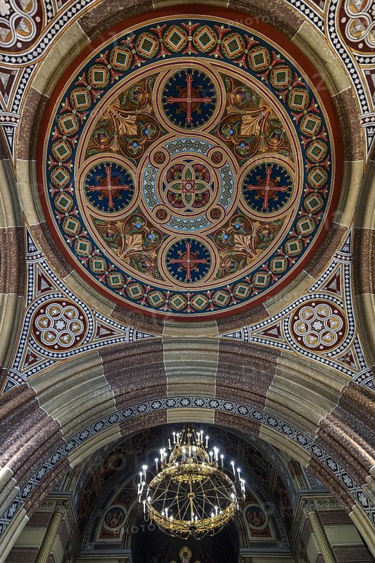 Vaulted ceiling in the Archbishop's Residence of the National Yuri Fedkovych University, founded 1875, Czernowicz, Ukraine