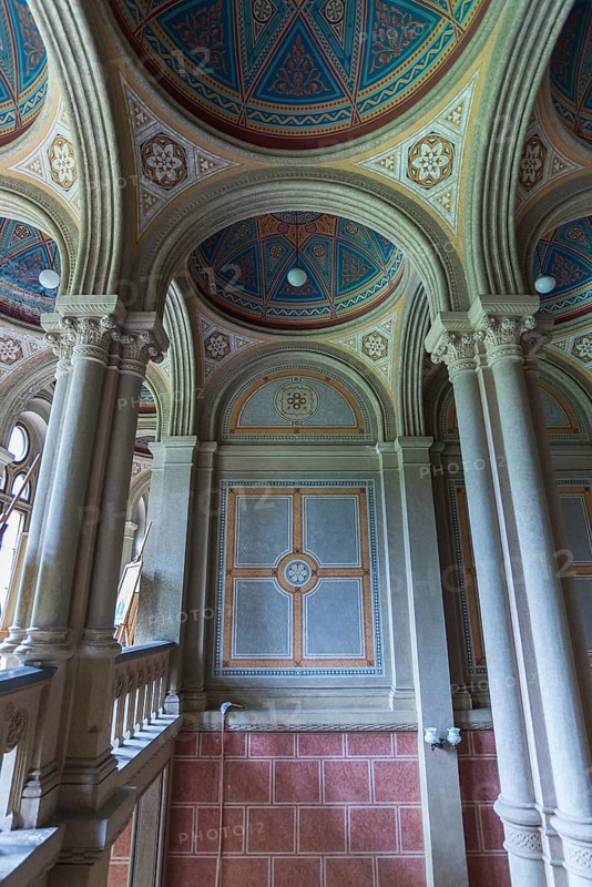 Vault in the stairwell of the National Yuri Fedkovych University, founded in 1875, Czernowicz, Ukraine
