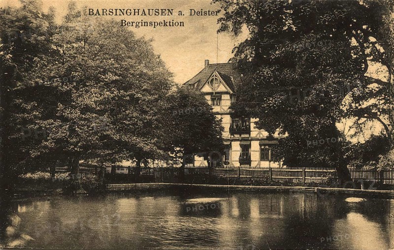 Historical postcard around 1900, Barsinghausen am Deister, mountain inspection, in the Lower Saxony region of Hanover, Lower Saxony, Germany, digital reproduction of a historical postcard, public domain, from that time, exact date unknown