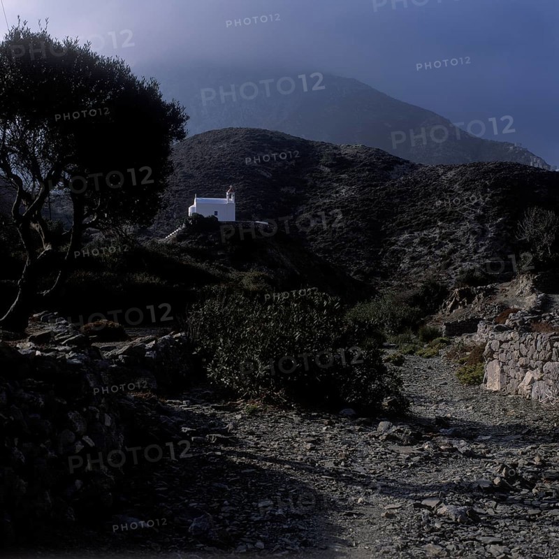 Surrounding area of the mountain village Olympos on the island of Karpathos, Dodecanese, Aegean Sea, Greece