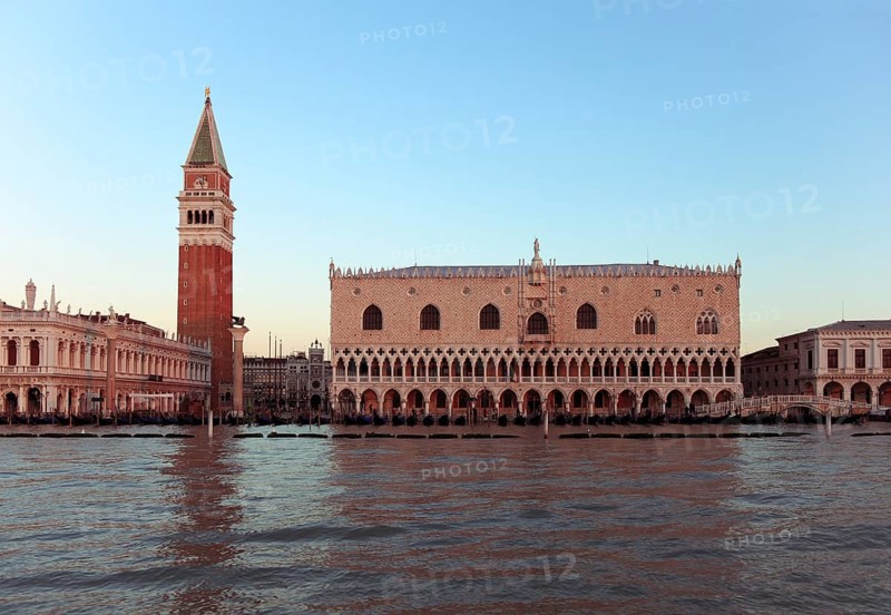 Campanile di San Marco, Doge's Palace and Piazzetta, Venice, Veneto, Italy