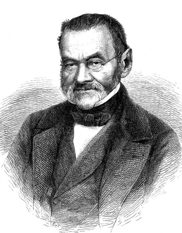 Charles Sealsfield, actually Carl Anton Postl, 1793-1864, was an Austrian and American writer, woodcut from 1864