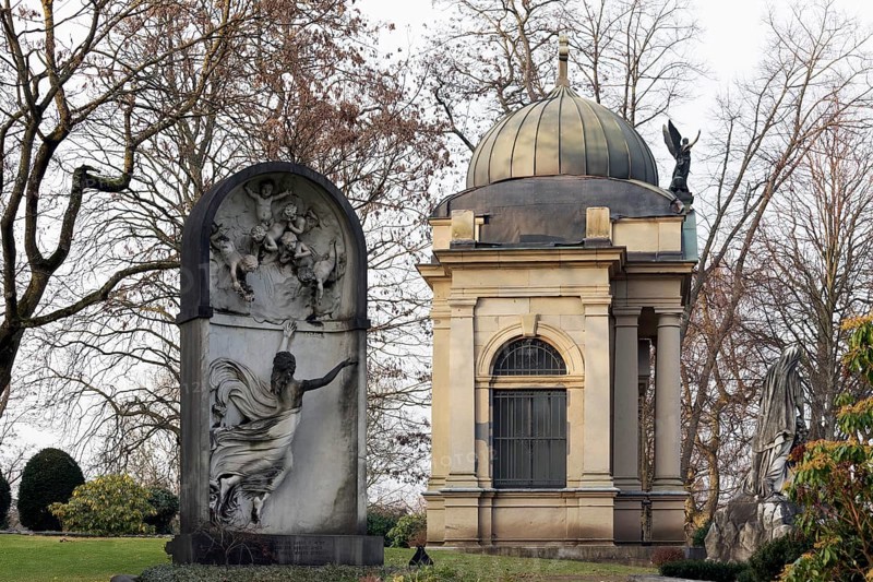 Pasquale Faccenda Historic Tomb and Degelstein Mausoleum, Nordfriedhof Düsseldorf, North Rhine-Westphalia, Germany