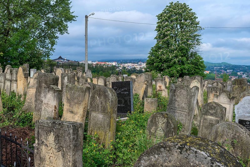 Jewish cemetery, in the back town of Czernowicz, Bukovina, Ukraine