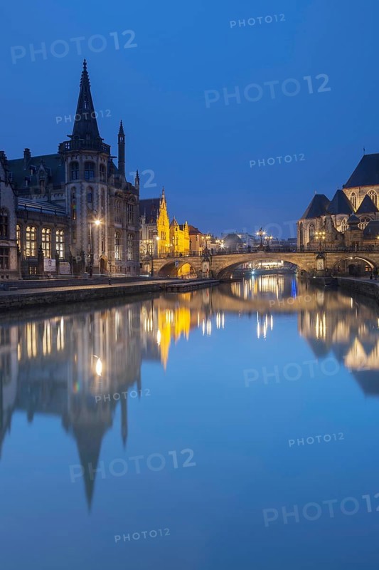 Ghent, Belgium, Flanders. The historic centre