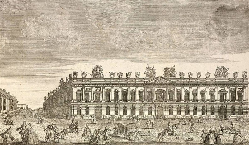 Royal Arsenal and Crown Prince Palace, Berlin, around 1850, Germany, authentic, digitally restored reproduction from a 19th century model, exact date of depiction unknown, historical