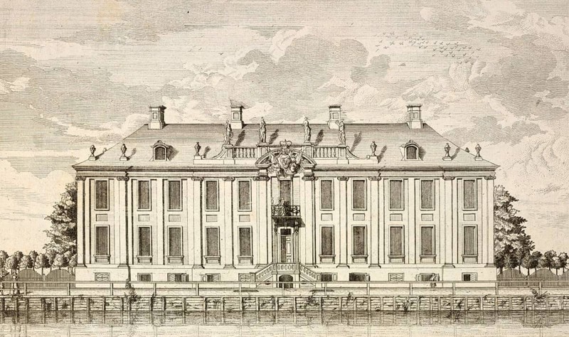 Pleasure Palace by Prince Ferdinand zu Friedrichsfelde, around 1850, Germany, authentic, digitally restored reproduction from a 19th century model, exact date of depiction unknown, historical