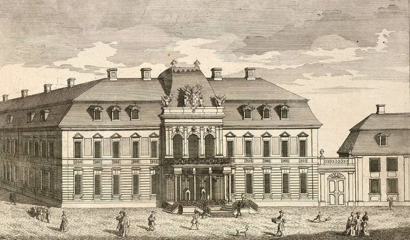 Order Palace of Prince Ferdinand in Berlin, around 1850, Germany, authentic, digitally restored reproduction from a 19th century model, exact date of depiction unknown, historical