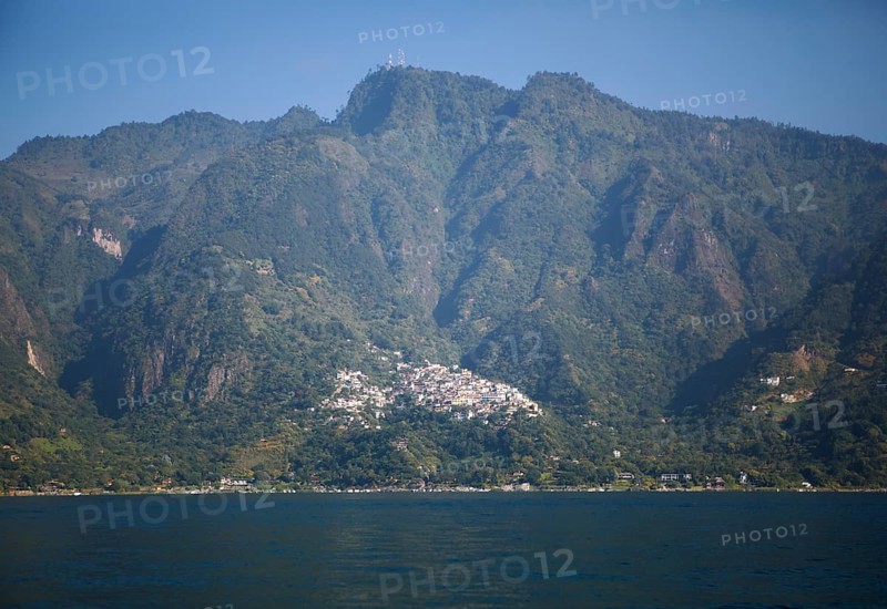 San Juan la Laguna in the mountains, Atitlán, Sololá Department, Guatemala