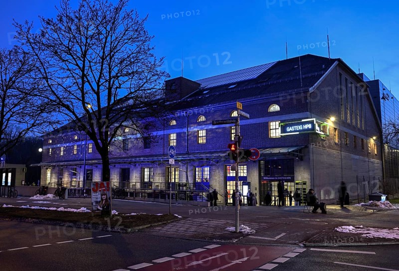 Gasteig HP8, blue hour, cultural center, concert hall, blue hour, Munich-Sendling, Upper Bavaria, Bavaria, Germany