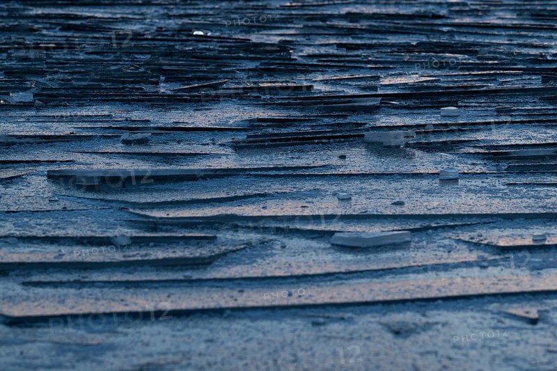 Sliced pieces of ice, blue ice, winter, Finland