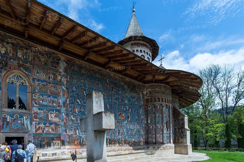 Vorone? monastery church with wall frescoes, 1547, Vorone?, Romania